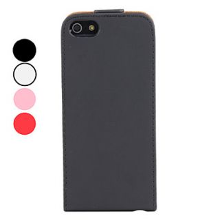 Simple Style PU Leather Full Body Case for iPhone 5/5S (Assorted Colors)