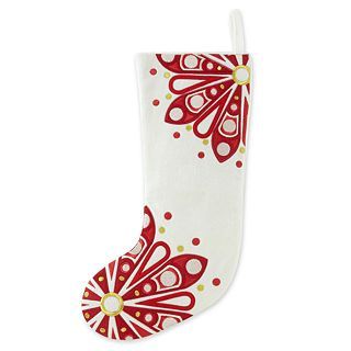 HAPPY CHIC BY JONATHAN ADLER Snowflake Christmas Stocking Red