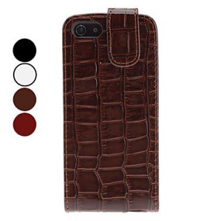 Crocodile Skin Flip On Style Full Body Case for iPhone 5/5S (Assorted Colors)