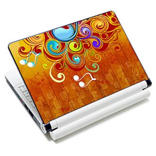 Music Note Pattern Laptop Notebook Cover Protective Skin Sticker For 10/15 Laptop 18365