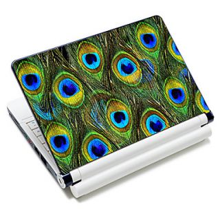 Peacock Feather Pattern Laptop Notebook Cover Protective Skin Sticker For 10/15 Laptop 18382