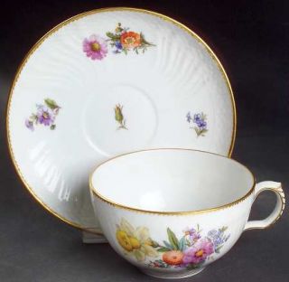 Pillivuyt Barbeau Breakfast Cup & Saucer Set, Fine China