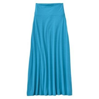 Mossimo Supply Co. Juniors Foldover Maxi Skirt   Portal Blue XXL(19)