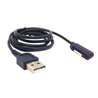 100cm New Black Color Magnetic Charging Cable Converter for Sony XL39H Xperia Z1 L39h