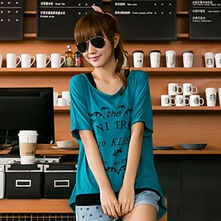 Lirenniao Korean Style Big Size Casual Loose Fit Shirt(Light Blue)