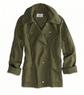 Olive AE Slouchy Spring Moto Jacket, Womens S