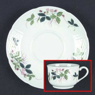 Ceralene George Sand  Flat Cup & Saucer Set, Fine China Dinnerware   Flowers Not