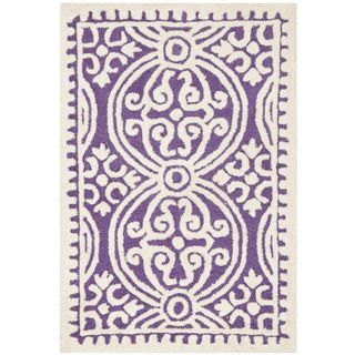 Safavieh Handmade Cambridge Purple/ivory Wool Accent Rug (26 X 4)