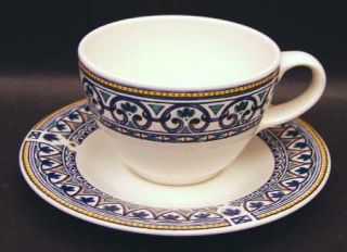 Pfaltzgraff Capistrano Flat Cup & Saucer Set, Fine China Dinnerware   Portfolio,