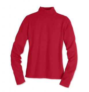Cotton/Cashmere Mockneck Sweater / Cotton/Cashmere Mock neck Sweater, Ruby Red, Small
