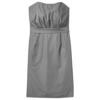 TEVOLIO Womens Plus Size Taffeta Strapless Dress   Cement   20W