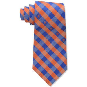 New York Mets Eagles Wings Polyester Checked Tie