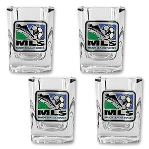 hidden MLS Logo Four Piece Square Shot Glass Set