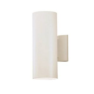 Kichler 9244WH Outdoor Light, Hard Contemporary Wall 2 Light Fixture White
