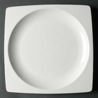 Wedgwood Plato White Square Dinner Plate, Fine China Dinnerware   All White,Coup