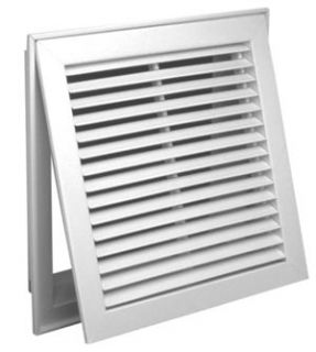 Hart Cooley 96AFB 30x14 W Air Return Grille, 30 W x 14 H, 96AFB Steel FixedBar Filter Grille White (021784)