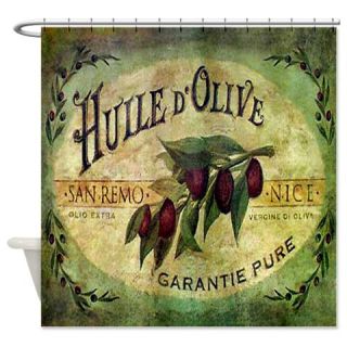  Vintage Victorian Olive Label Shower Curtain  Use code FREECART at Checkout