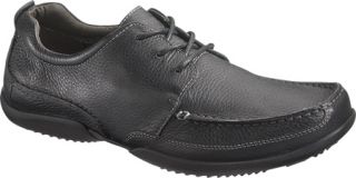 Mens Hush Puppies Accel Oxford MT   Black Leather Lace Up Shoes