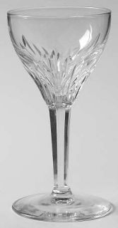 Royal Leerdam   Netherland Rubato Clear Cordial Glass   Thumbprint/Vertical  Cut