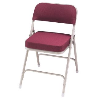 National Public Seating 2 in. Thick Padded Folding Chair   2 Pack Multicolor  