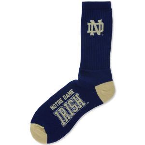 Notre Dame Fighting Irish For Bare Feet Deuce Crew 504 Socks