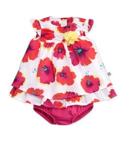 Hibiscus Print Dress & Bloomers Set, 3 9 Months