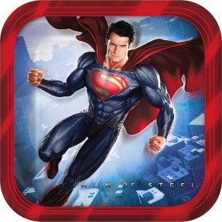 Superman: Man of Steel Square Dessert Plates