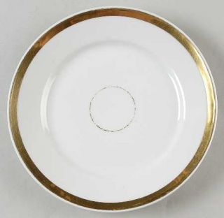 Haviland Wedding Ring Salad Plate, Fine China Dinnerware   H&Co,Smoothgold Trim,