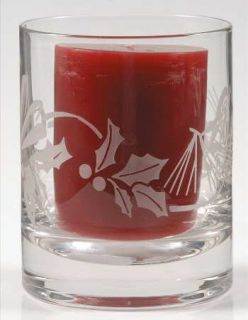 Lenox China Winter Greetings 3 Glass Votive Candleholder, Fine China Dinnerware