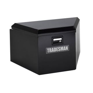 Tradesman Steel Trailer Tongue Box Black   TST16TTB/BK
