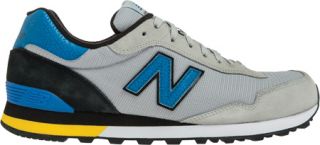 Mens New Balance ML515   Grey/Blue Suede Shoes