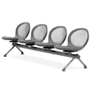 OFM Net Series Four Chair Beam Seating NB 4 Color: Gray