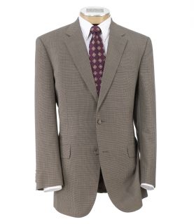 Executive 2 Button Wool Suit with Pleated Front Trousers Extended Sizes JoS. A.