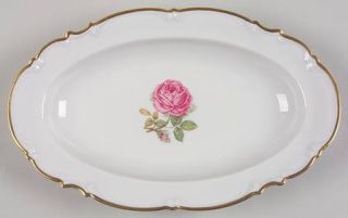 Hutschenreuther Dundee, The Relish, Fine China Dinnerware   Sylvia,White,Pink Ro