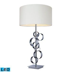 Dimond Lighting DMD D1475 LED Avon Contemporary Table Lamp with Intertwined Circ