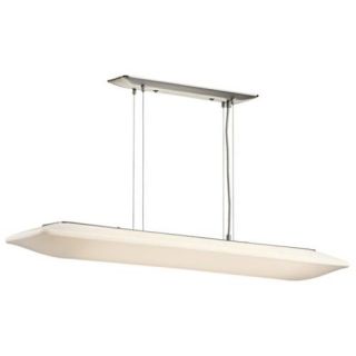 Kichler 10708NI Soft Contemporary/Casual Lifestyle Pendant 2 Light Fluorescent Fixture Brushed Nickel