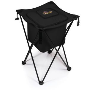 Picnic Time East Carolina University Pirates Sidekick Cooler (BlackMaterials: Polyester; PVC liner and drainage spout; steel frameQuantity: One (1)Opened Dimensions: 18.5 inches long x 18.5 inches wide x 27.8 inches highClosed Dimensions: 8 inches long x 