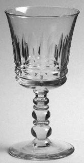 Bryce 879 4 Water Goblet   Stem #879, Cut Vertical & Thumbprint
