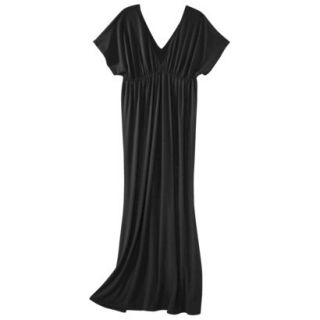 Merona Petites Short Sleeve Maxi Dress   Black SP