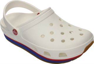 Crocs Retro Clog   White/Red Casual Shoes