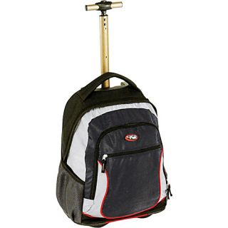 City View Wheeled Backpack   Black/ Grey