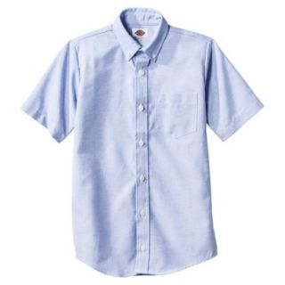Dickies Boys Short Sleeve Oxford Shirt   Blue M